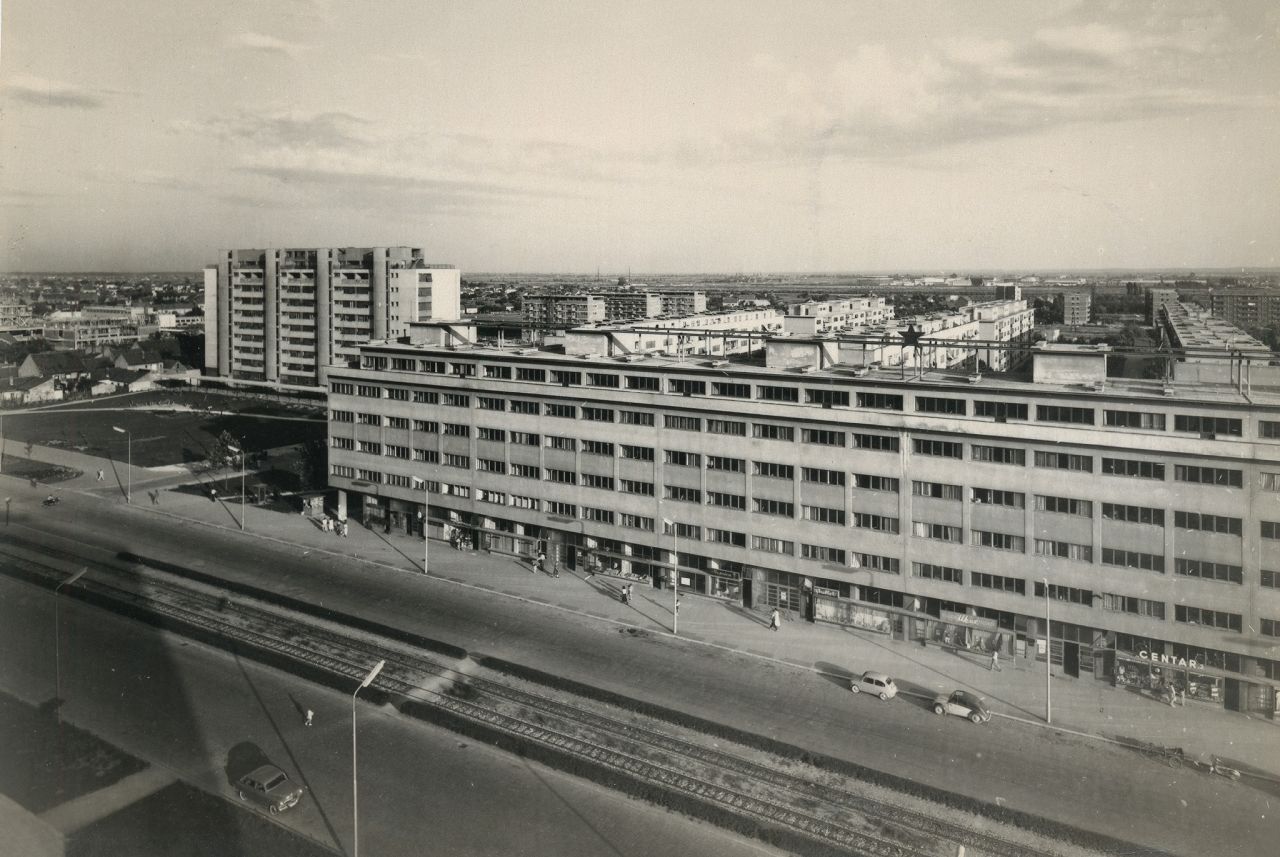 Ulica Proleterskih brigada (današnja Ulica grada Vukovara) oko 1960. godine